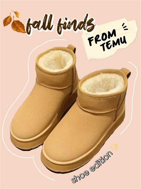 uggs dupe temu.